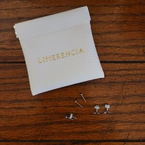 Limerencia Hypoallergenic Silver Titanium Butterfly Stud Earrings